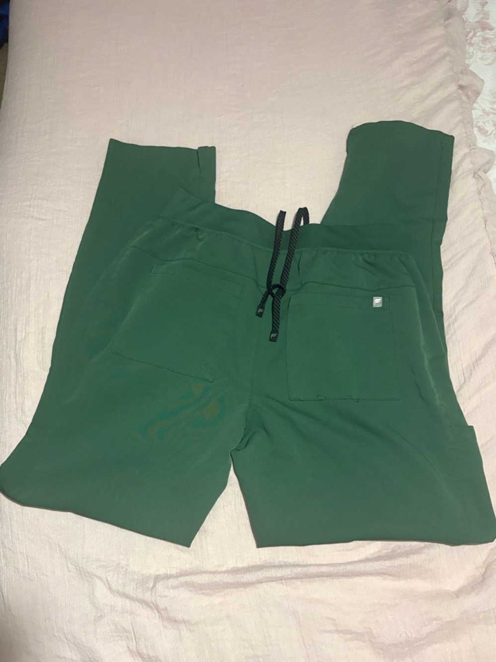 Green Men's Drawstring Sweatpants - Picture 2 of 2